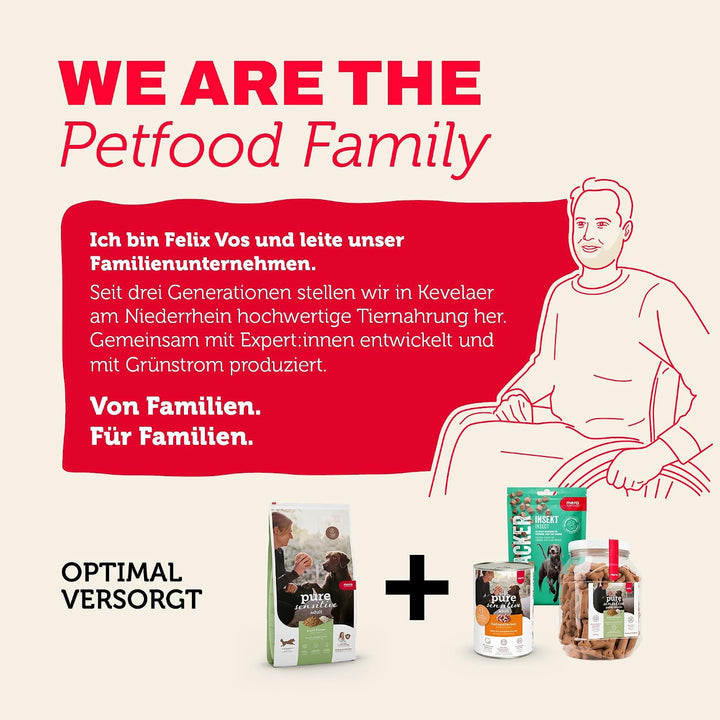 MERA Pure Sensitive Insect Protein Hundefutter, Trockenfutter mit Insekten-Protein für Sensible Hund