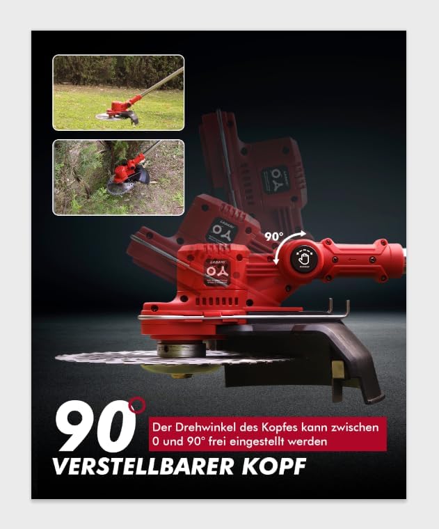 Akku-Rasentrimmer für Makita Akku18V,Rasentrimmer mit Mäherkopf,Rasenkantenschneider,Teleskop-Freisc