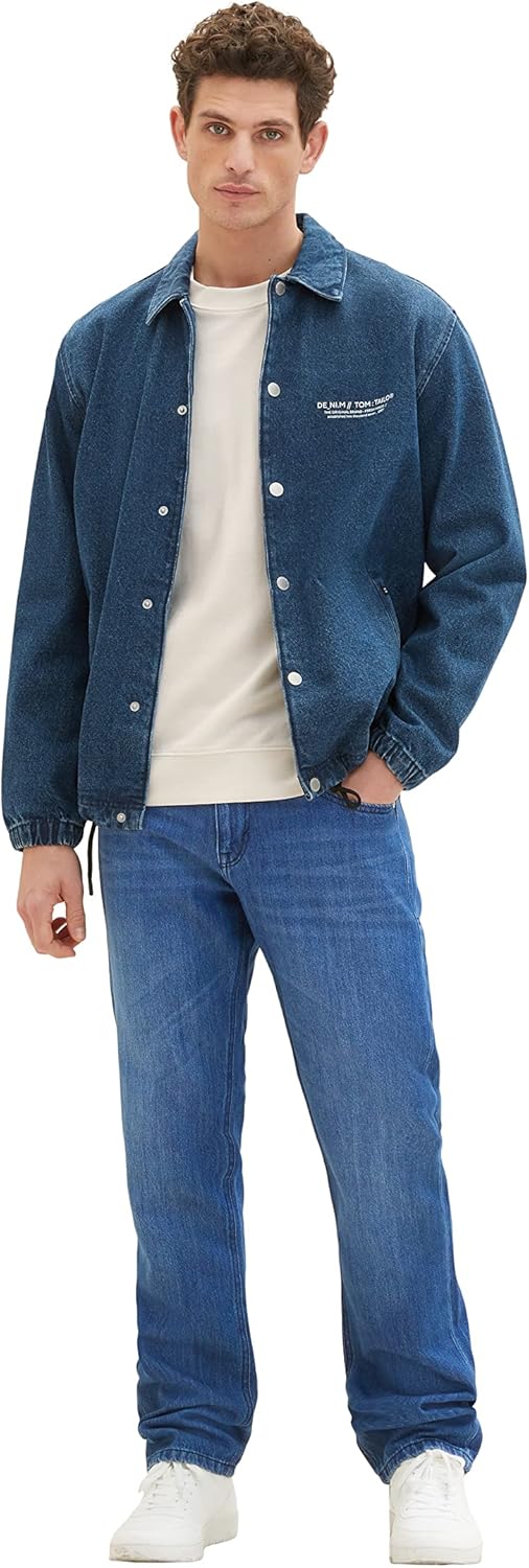 TOM TAILOR Herren Marvin Straight Jeans 29W / 30L 10119 - Used Mid Stone Blue Denim, 29W / 30L 10119