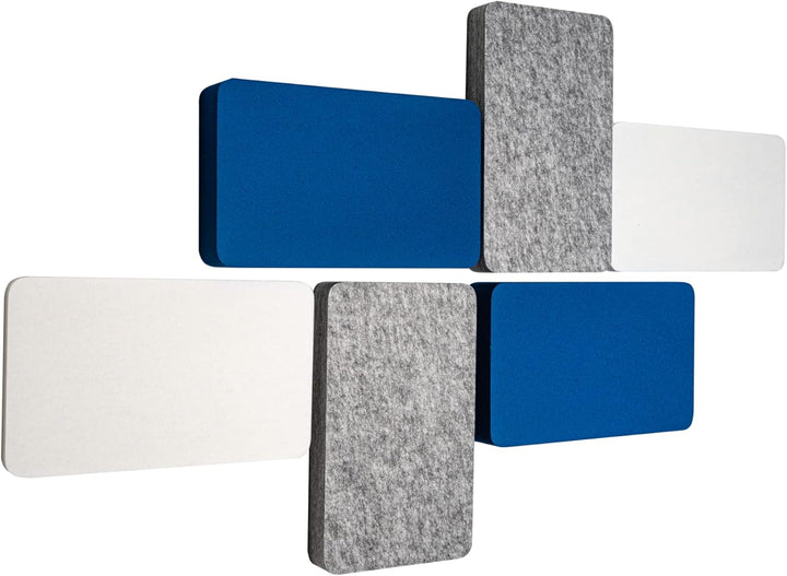 FENNEXT® Schallabsorber Wand Paneele [6 Stk.] für spürbar reduzierte Geräusche I Modernes Akustikbil