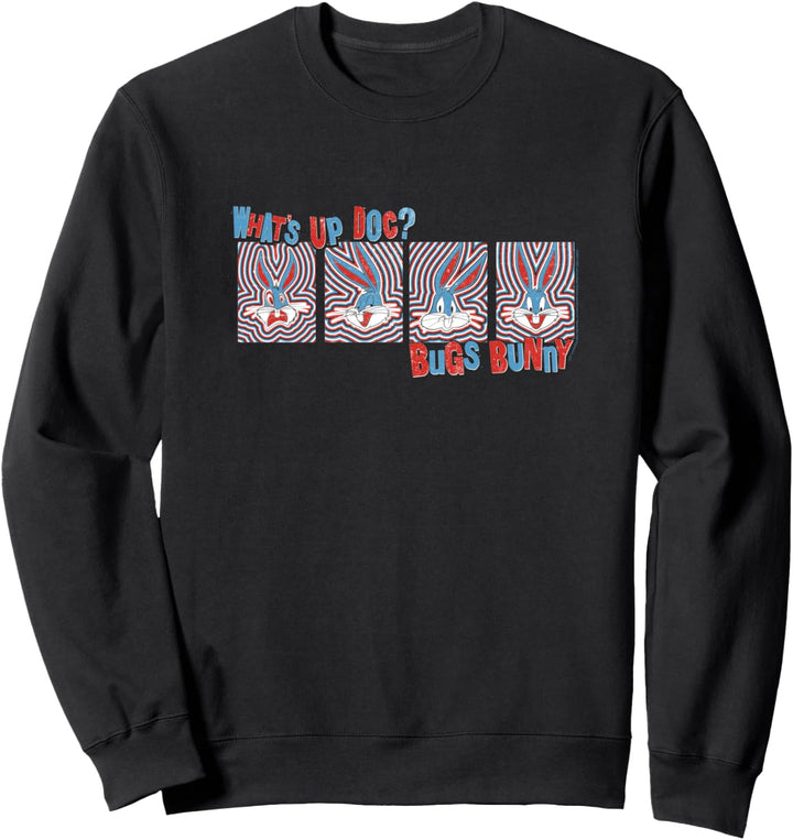 Looney Tunes Bugs Bunny Three Tone Faces Sweatshirt
