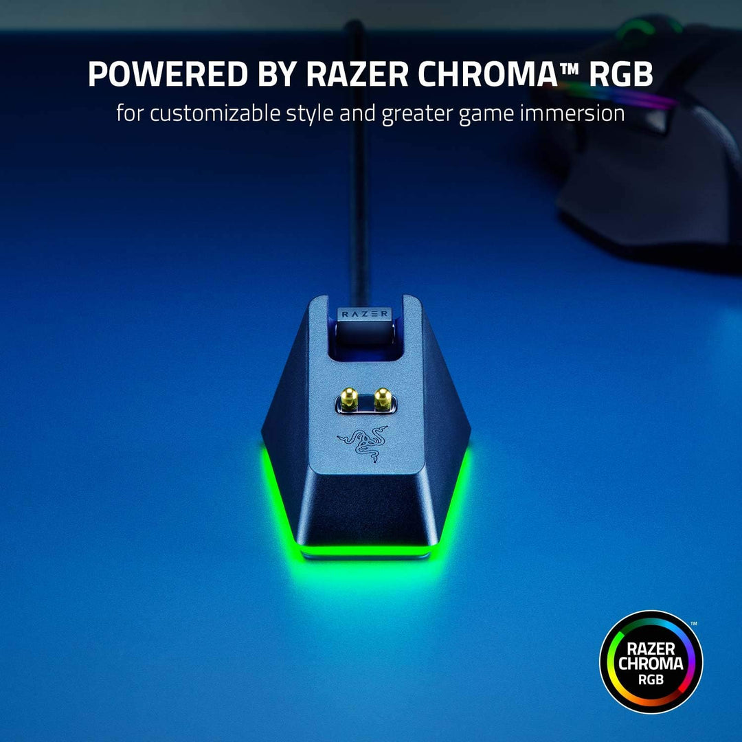 Razer Mouse Dock Chroma - Charging Station mit RGB Beleuchtung für DeathAdder V2 Pro, Viper Ultimate