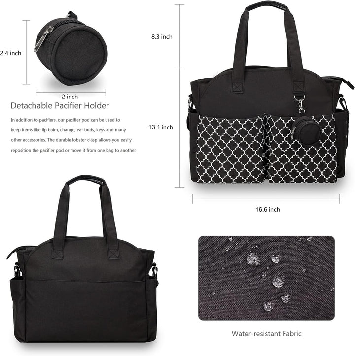 Wickeltasche Tote Baby Wickeltasche Grosse Babytaschen für Mama mit Wickelstation Multifunktions Rei