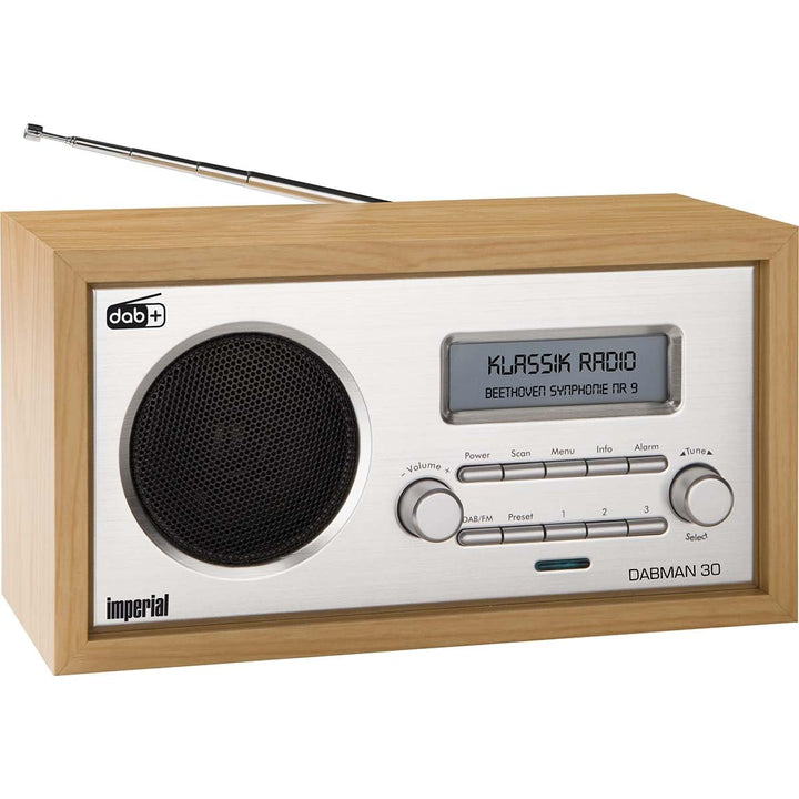 Imperial 22-130-00 Dabman 30 Digitalradio (DAB+/DAB/UKW, Aux In, inkl. Netzteil) braun Mono Braun, M