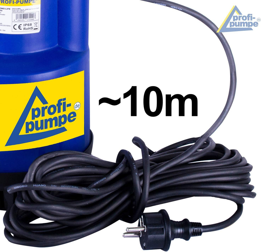 TAUCHPUMPE ZISTERNENPUMPE GARTENPUMPE KELLERPUMPE LONG-LIFE CLEAN-STAR 400 FLACHSAUGEND SCHACHTPUMPE