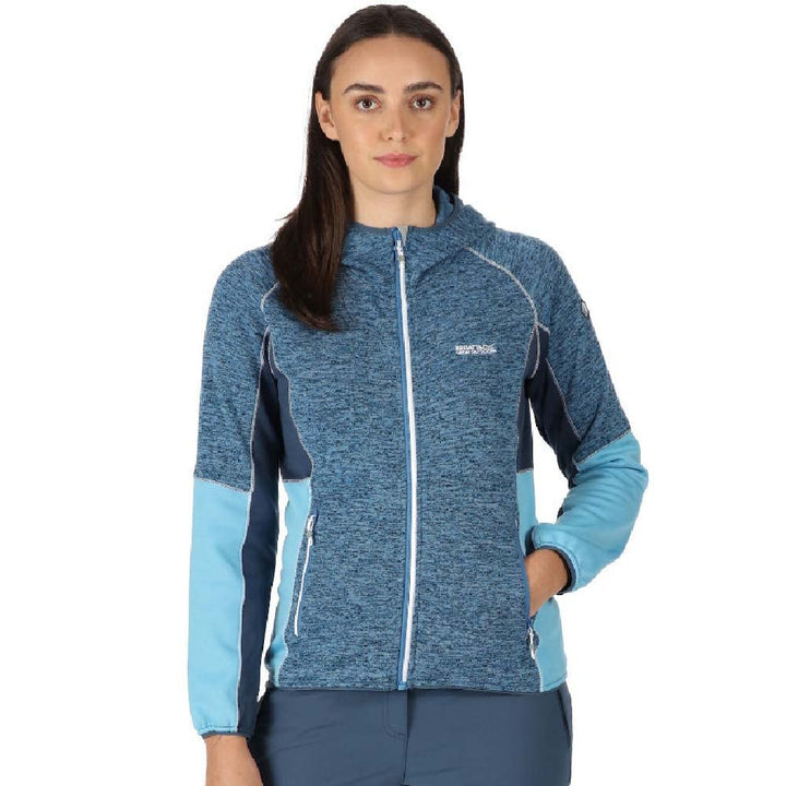 Regatta Strickfleecejacke Damen mit Kapuze 36 Blau, 36 Blau