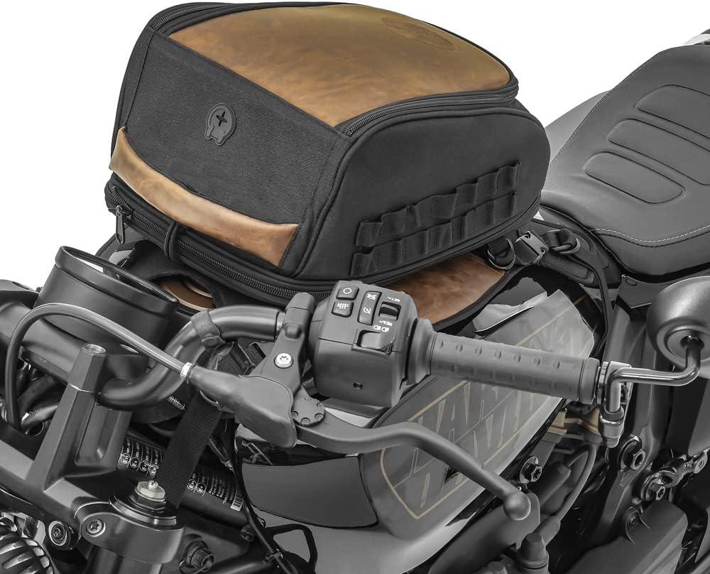 Motorrad Vintage Tankrucksack 9-13L mit Befestigungsystem Base Craftride