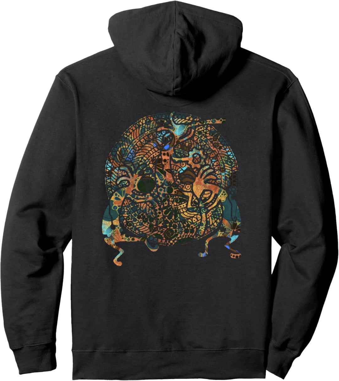 KOKOPELLI Trio - Folklore Mandala - Farbig 4 - Fan Fun Pullover Hoodie