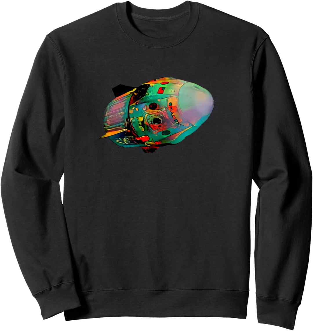 NASA Dragon Commercial Space Crew Kapsel Drachenschiff Sweatshirt