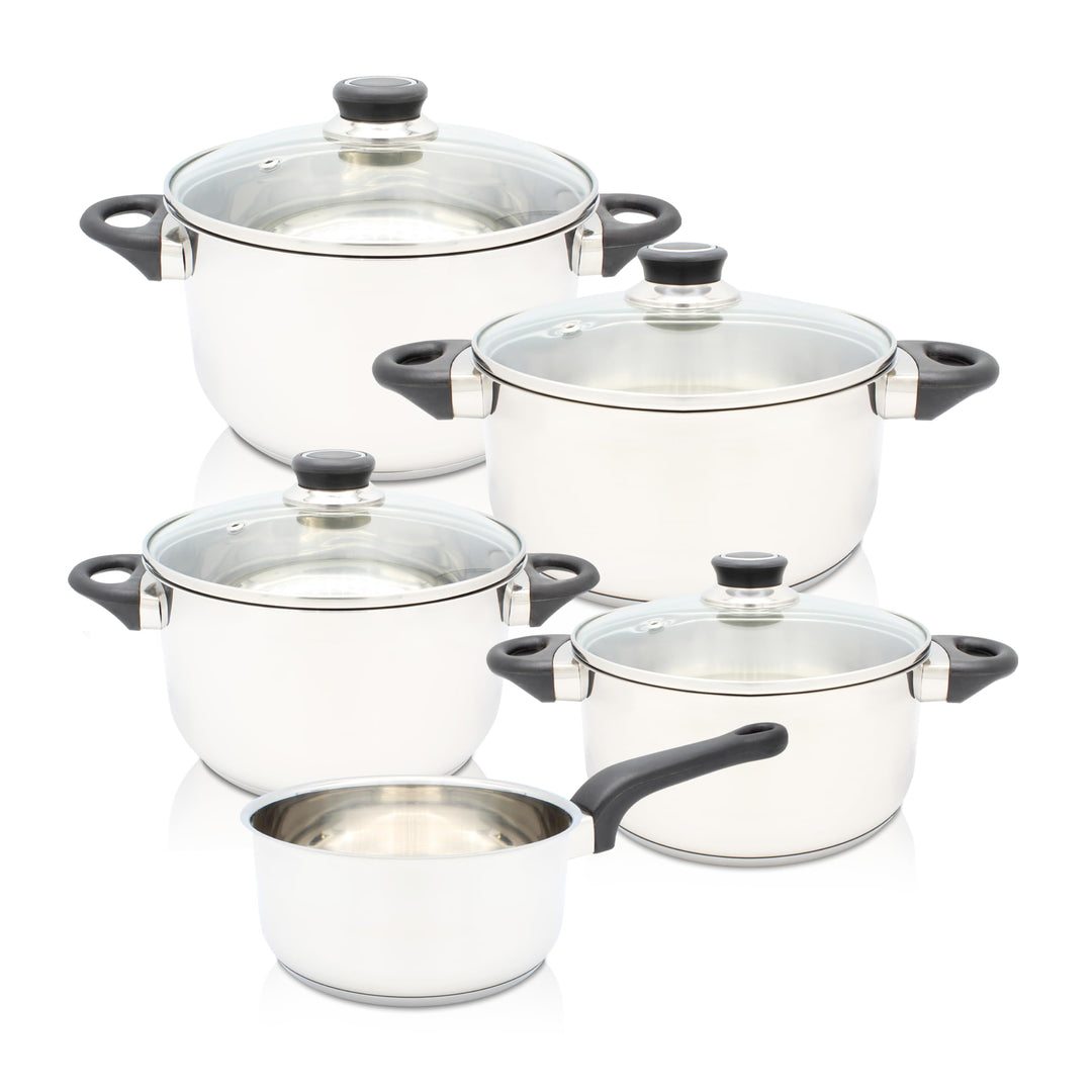 Karl Krüger Kochtopf-Set, Edelstahl,