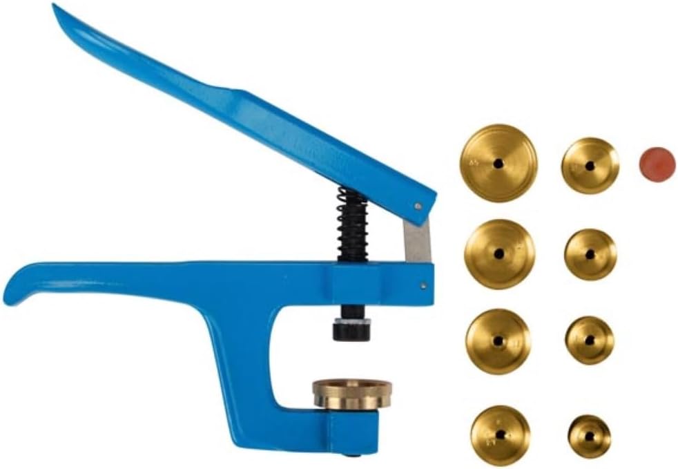 Velleman VTWT2 Einpresswerkzeug Uhrenschliesser 9 Druckplatten Gummiaufsatz