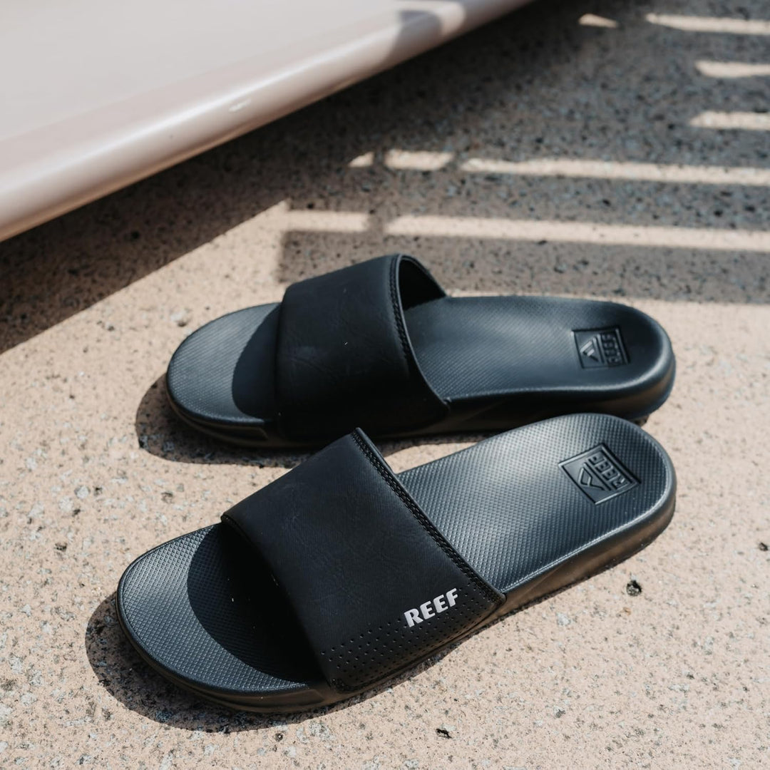 Reef Herren One Slide Schiebe-Sandalen 42 EU Schwarz Black Bla, 42 EU Schwarz Black Bla