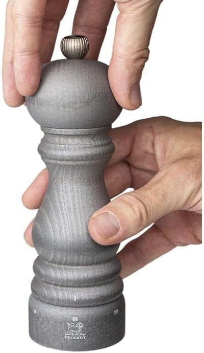 Duo Pfeffer- und Salzmühle Paris u'Select 18 cm + Trichter aus Edelstahl, Graphit Leicht