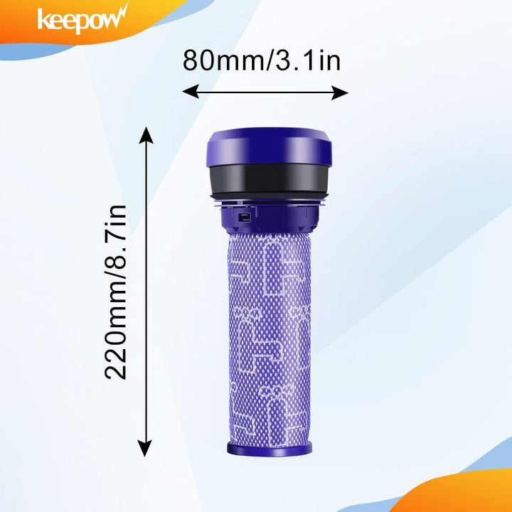 KEEPOW 2 Stück Dyson Filter DC37 DC33C DC39 DC28C DC53 Pre-Filter Vormotorfilter Staubsauger