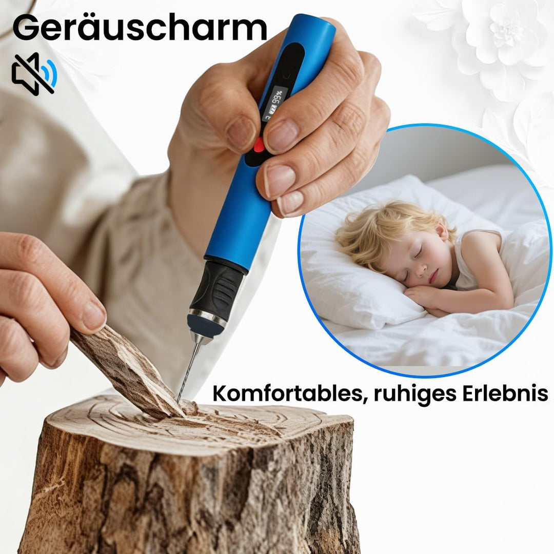 Elektrischer Gravierstift mit 35 Bits,Upgraded Electric Engraving pen Tragbarer Gravierer mit Digita