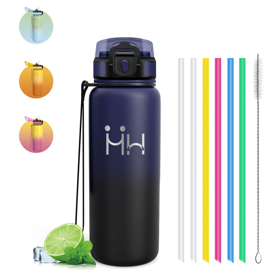 Trinkflasche Edelstahl - Auslaufsichere Trinkflasche - Thermobecher 750ml - Leicht zu Reinigen - Iso