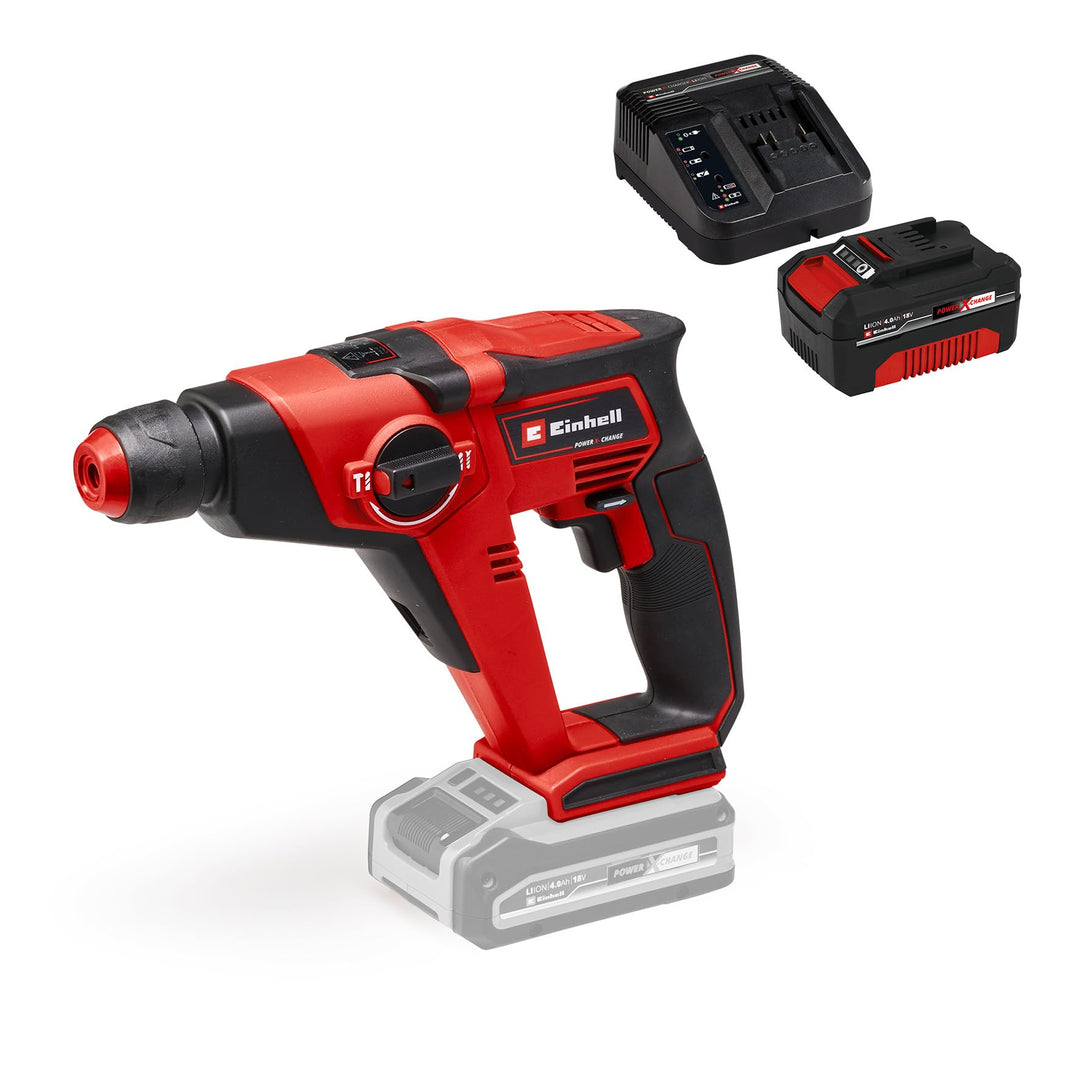 Einhell Akku-Bohrhammer TE-HD 18/12 Li Power X-Change (Li-Ion, 18 V, Hammer-/bohren/Schrauben, 1.3 J