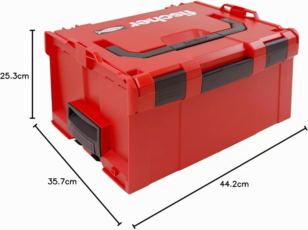 fischer L-Boxx FLB 238, robuste Aufbewahrungs- und Transportbox, stapelbar, kompatibel mit L-Boxx Sy