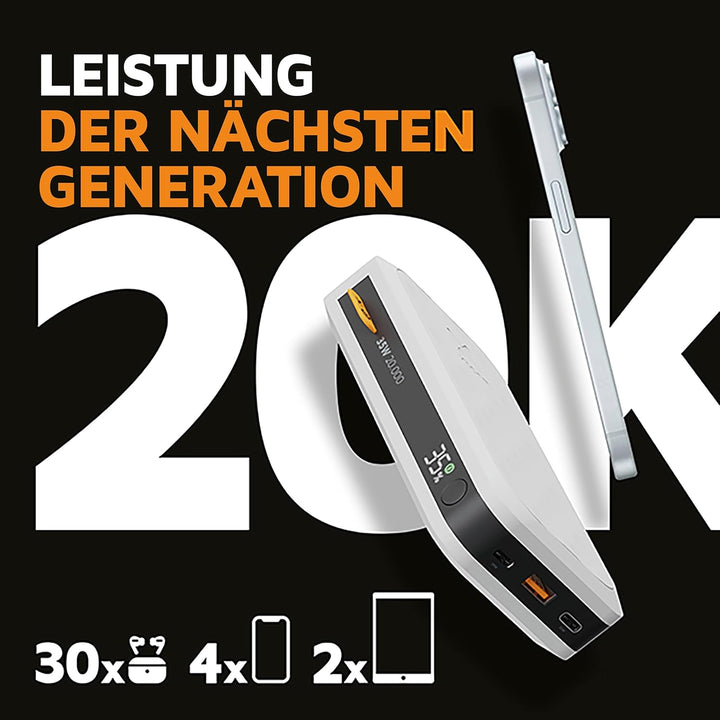 Xtorm Fuel 5 Series 35W Powerbank, 20.000mAh, 2X USB-C PD / 1x USB-A, Geeignet für Flugreisen, Kompa