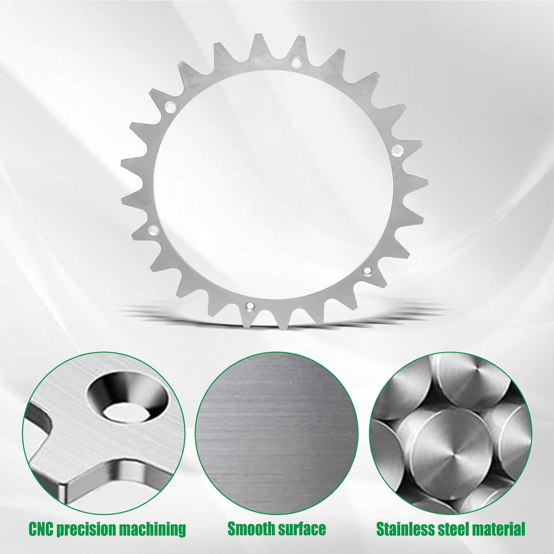 225mm Edelstahl Spikes für Worx Landroid L, Dicke Mähroboter Spikes mit 12 Edelstahlschrauben für La