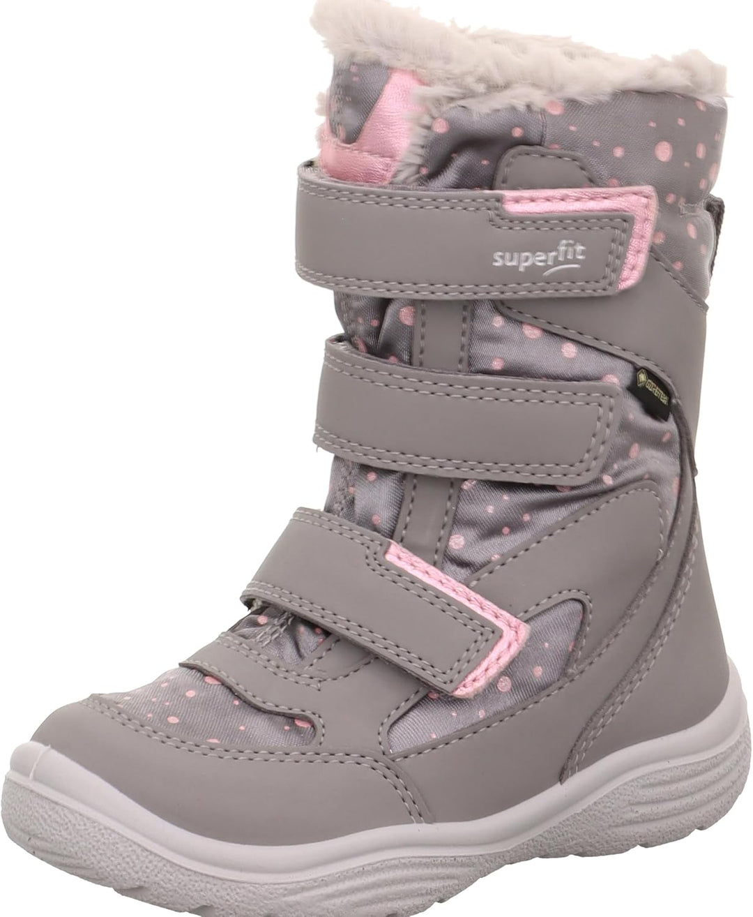 Superfit Mädchen Crystal Schneestiefel 30 EU Schmal Hellgrau Rosa 2500, 30 EU Schmal Hellgrau Rosa 2