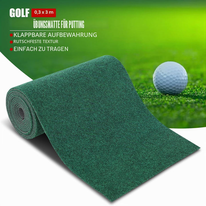 Golf Trainingsmatte Matte - 0,3x3m Kunstrasen Rasen Indoor Outdoor