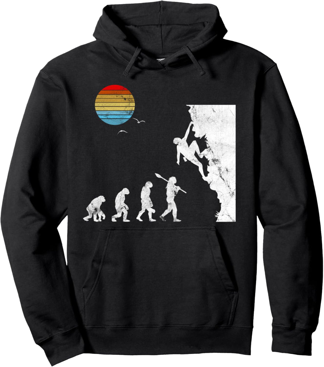 Bouldern Evolution Kletterhalle Bergsteigen Klettern Pullover Hoodie