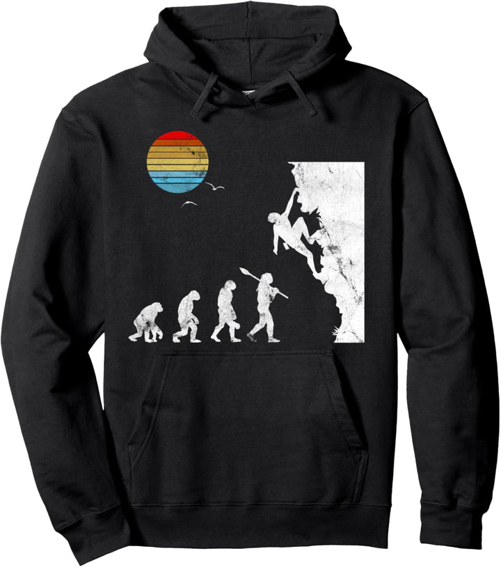 Bouldern Evolution Kletterhalle Bergsteigen Klettern Pullover Hoodie