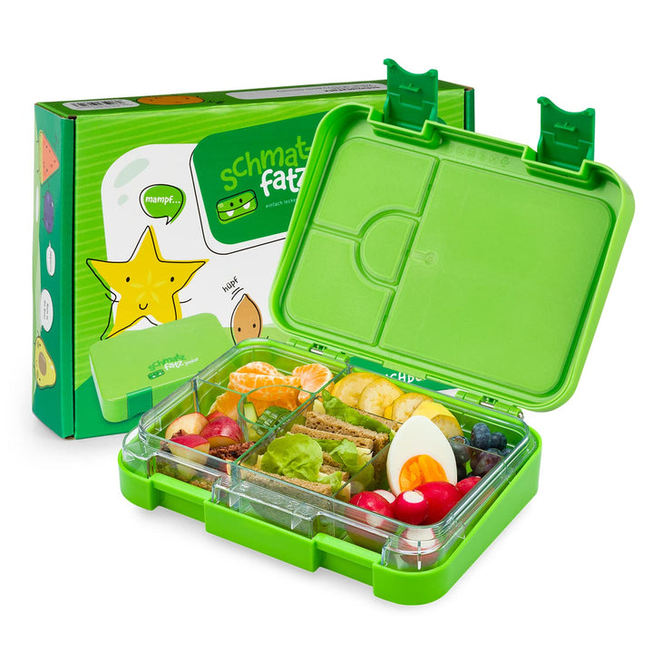 schmatzfatz Lunchbox für Kinder, Lunchbox, Bentobox, bunt, Lunchbox für Kinder, BPA-frei, Lunchbox,