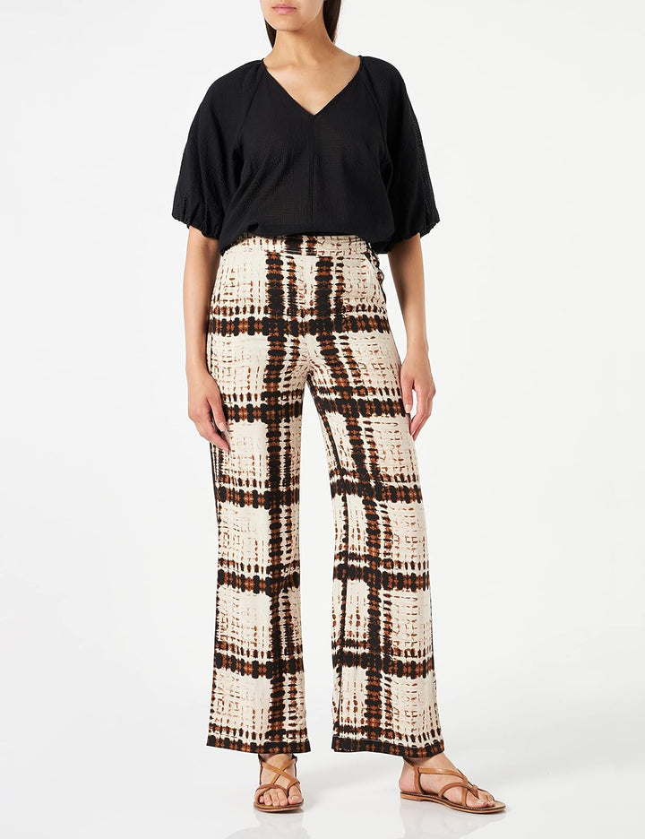 Part Two Damen PannaePW PA Pants 36 Braun Blurred Square, 36 Braun Blurred Square