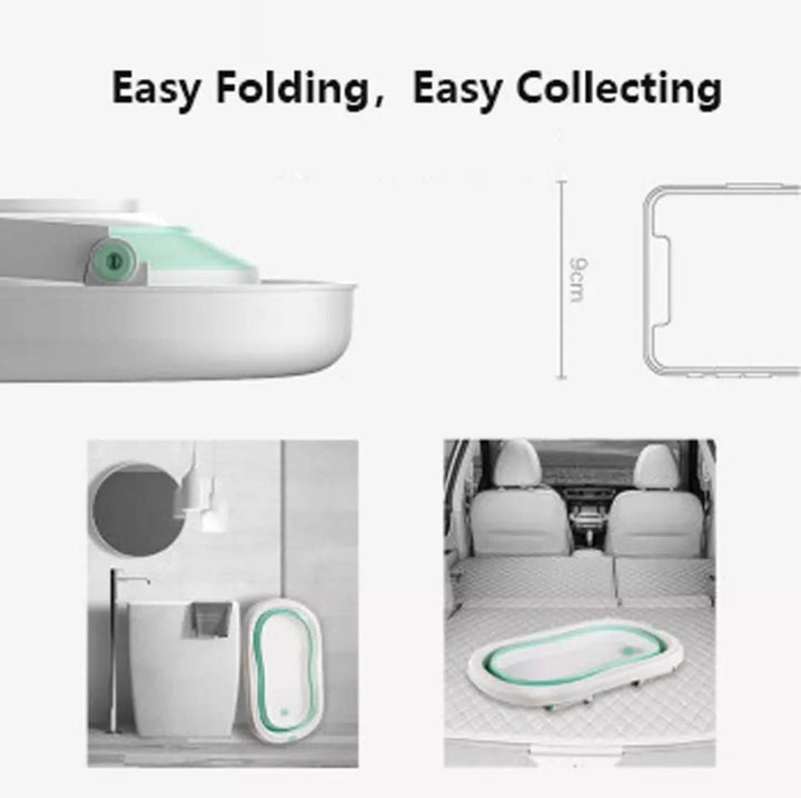 RHP Badewanne für Babys Ergonomische Babywanne Anti-Rutsch Kunststoff rutschfest klappbar - 3 Farben