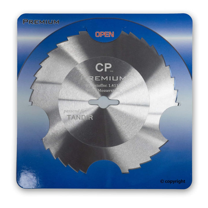 GASTRONICS Kreismesser für Tandir - 120 mm, gezahnt - Dönermesser aus Edelstahl in Premium Qualität