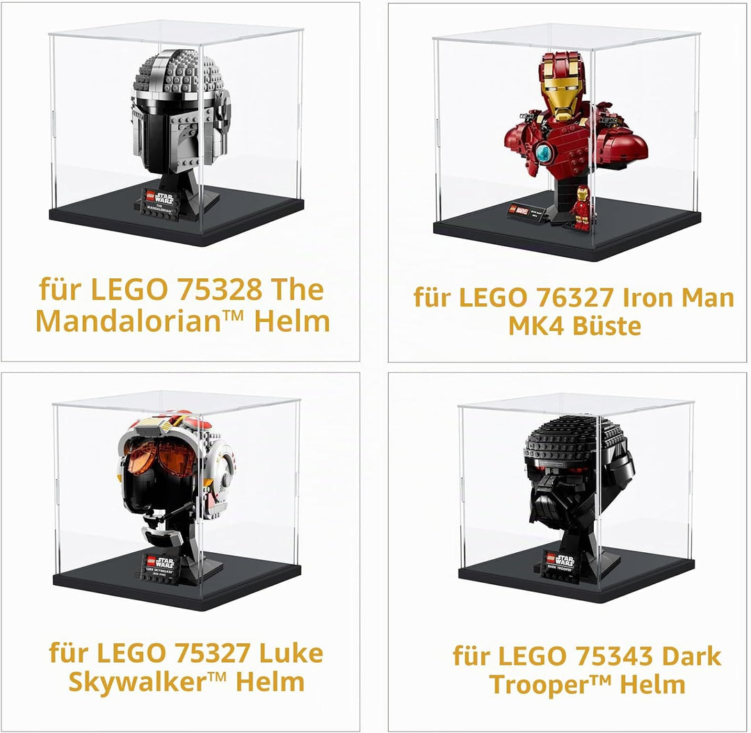 ELEpure acryl vitrine schaukasten transparente für Kollektion Lego Figuren Modell staubdichte Aufbew