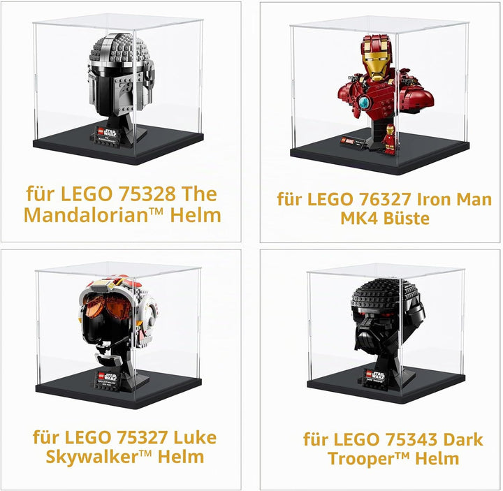 ELEpure acryl vitrine schaukasten transparente für Kollektion Lego Figuren Modell staubdichte Aufbew