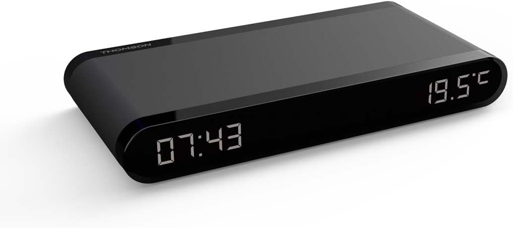 Wecker mit kabelloser Ladestation + Temperaturanzeige + USB-Ladegerät Thomson CT550I
