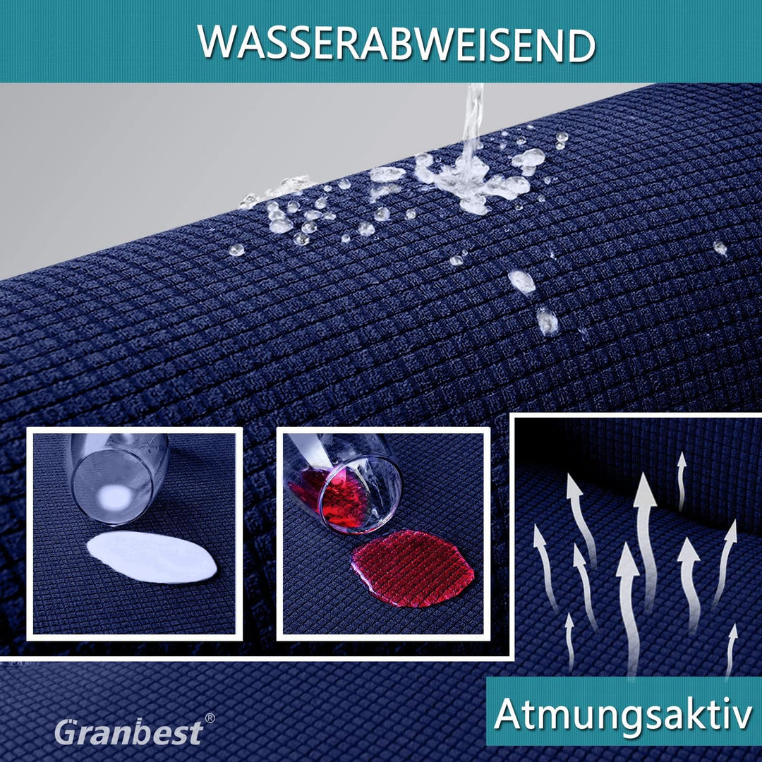 Granbest wasserdichte Armlose Futon Abdeckung, Hoher Stretch Futon Schutz für Faltendes Schlafsofa A