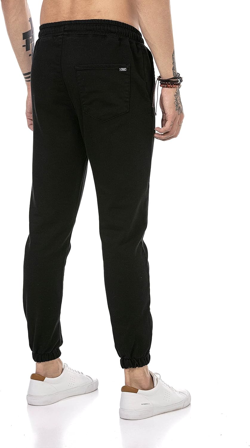 Redbridge Hose für Herren Freizeit-Hose Jogger Pants Chino L Schwarz, L Schwarz