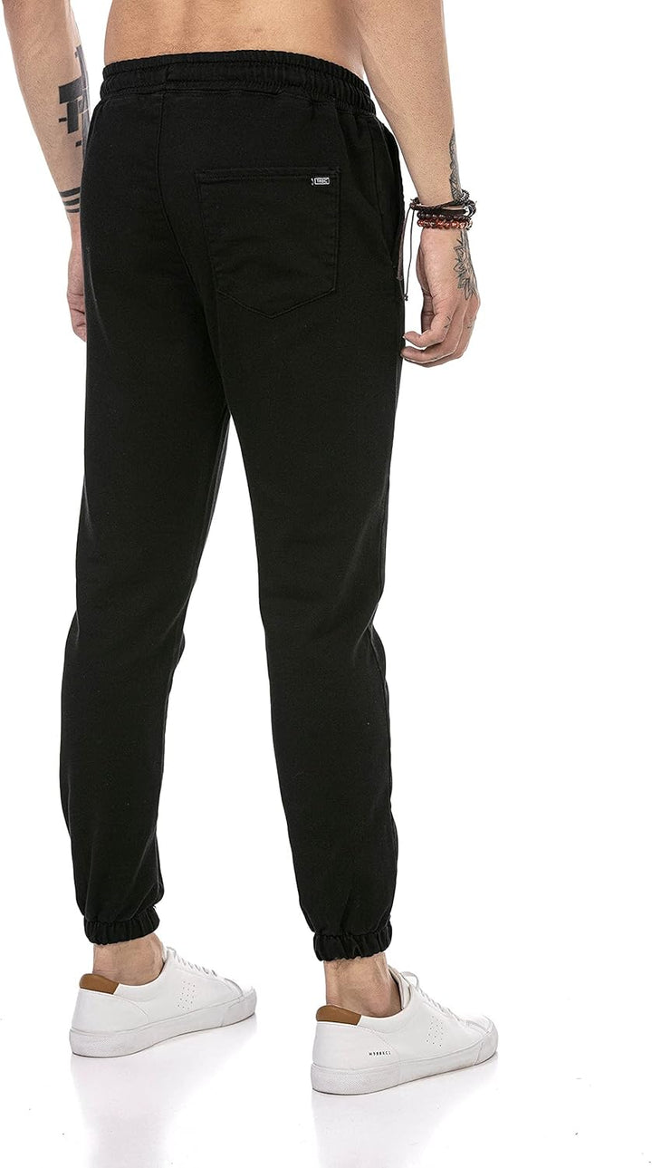 Redbridge Hose für Herren Freizeit-Hose Jogger Pants Chino L Schwarz, L Schwarz