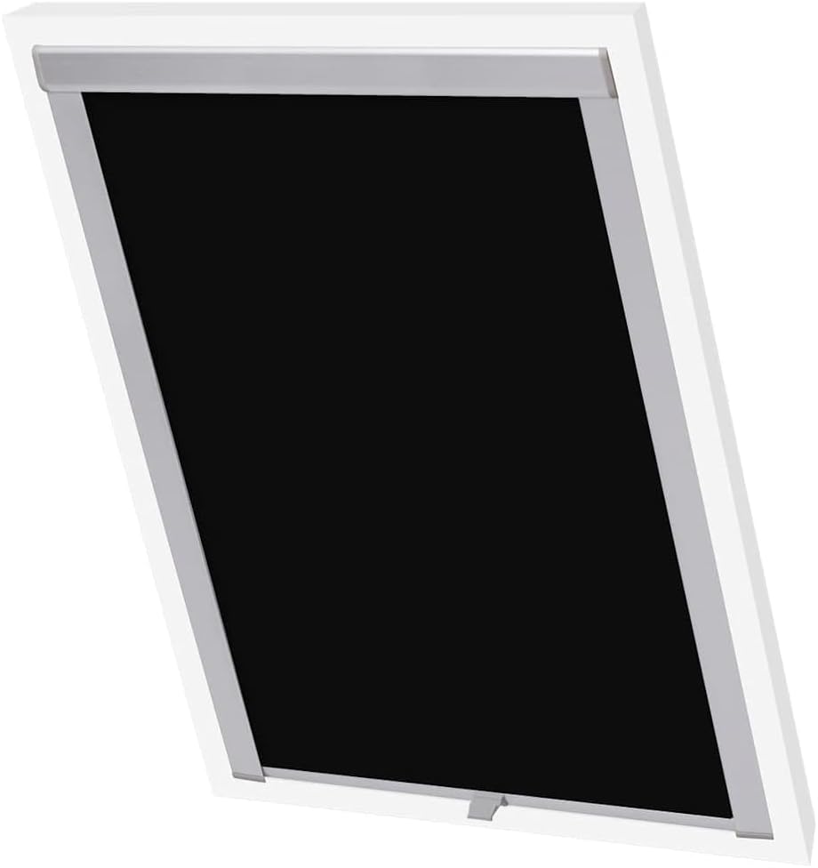 vidaXL Verdunkelungsrollo Verdunkelung Dachrollo Dachfensterrollo Schwarz F06 f06 Schwarz, f06 Schwa