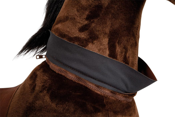 small foot Reitpferd auf Rollen aus Plüsch, Spielpferd zum Reiten, belastbar bis 50 kg, für Kinder a