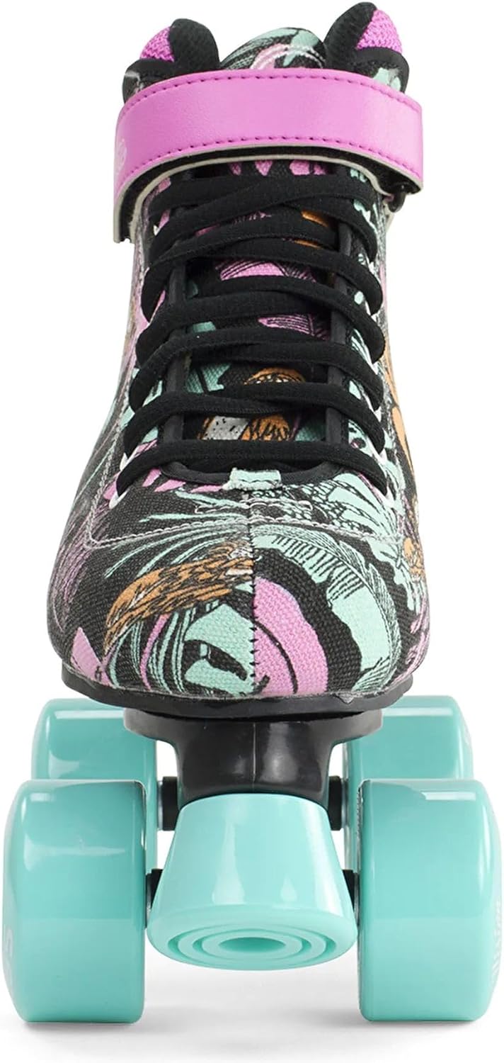 SFR Kinder Vision Canvas Rollschuhe 35.5 EU Rosa (Floral), 35.5 EU Rosa (Floral)