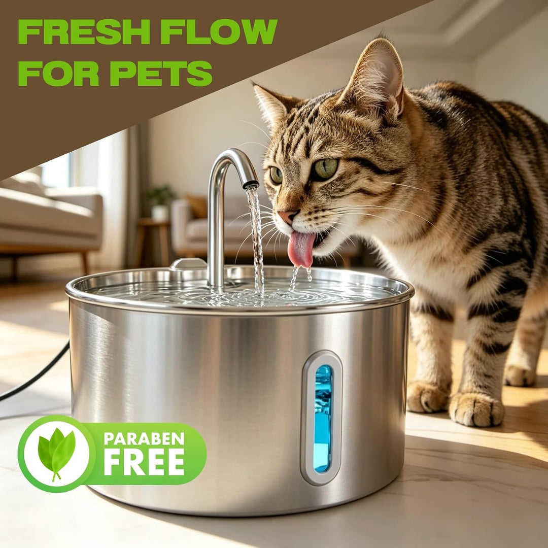 Katzenbrunnen Filter 6er Pack: 6 Kohlefilter + 6 Schwammfilter Hält das Wasser Frisch und Sauber, 2-