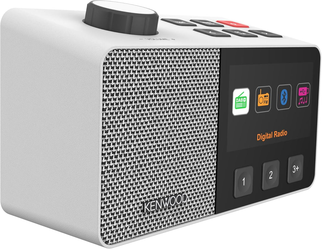 Kenwood CR-M70DAB DAB+/FM Radio mit ASA, 4,3" IPS Display, Bluetooth 5.3, Dual Alarm & Sleep, USB MP