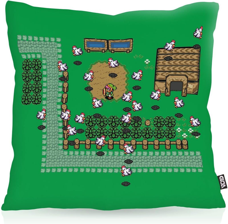 VOID Link Retro Gamer Kissenbezug Kissenhülle Outdoor Indoor Hyrule, Kissen Grösse:60 x 60 cm, 60 x