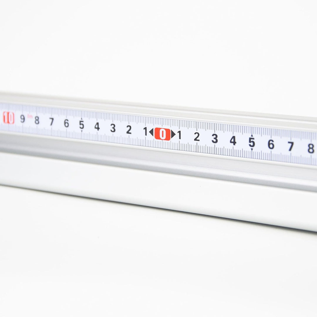 SCHMIDT systemprofile Längenanschlag C 2m Aluminium-Profil Säge-Anschlag 1m-1m Mitte Massband Stahl