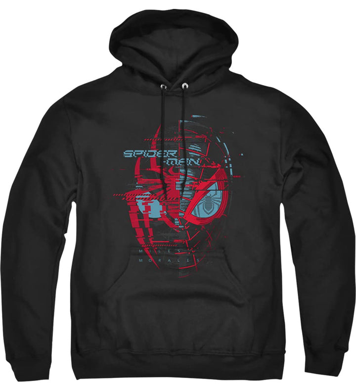 Cotton Soul Marvel Spiderman Glitch Herren-Kapuzenpullover, Schwarz XL Schwarz, XL Schwarz
