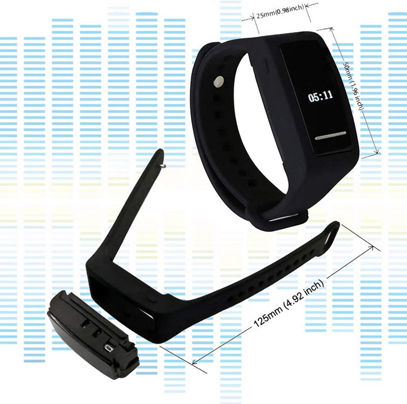 Armband digitales Diktiergerät mit Lautsprecher,eoqo Armband 8GB Stimme aktiviert,Noise Cancelling A