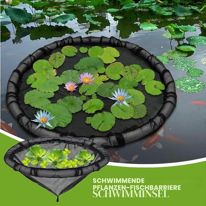 2 Stück Teich Pflanztopf Schwimmend, Teichpflanzenschutz, 45 cm Schwimmender Pflanzenschutz Für Seen