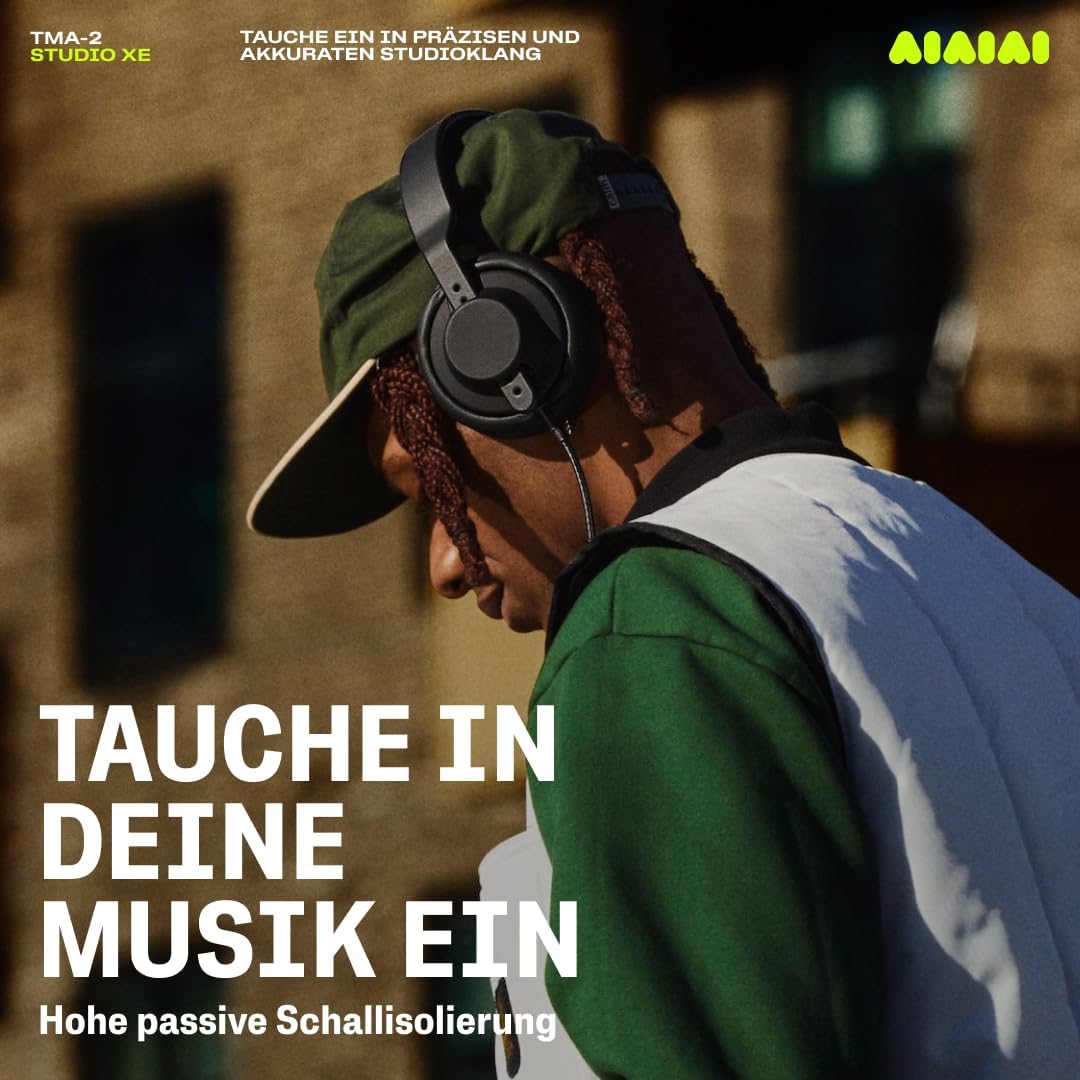 AIAIAI TMA-2 Studio XE – Professionelle geschlossene Studio-Kopfhörer mit ausgewogenem, detaillierte