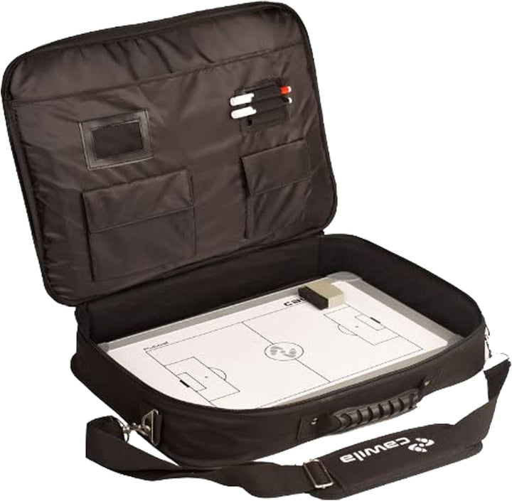 Cawila Unisex Trainertasche Trainer-briefcase Trainertasche 32 x 44 x 5 cm, 1 Liter Schwarz, 32 x 44